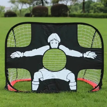 Pop-Up Foldable Football Goal – Nylon Mini Net For Adults & Youth, Outdoor Sports-Perfect Christmas Gift - view 2