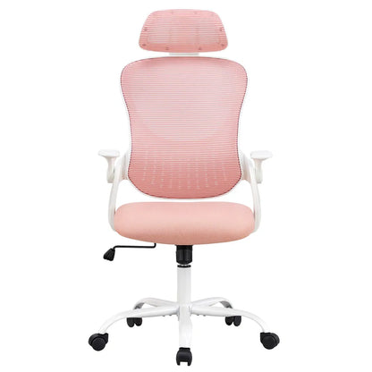 Ergonomic Office Computer Desk Chair, Mesh High Back Rolling Swivel Adjustable Task Chair With Headrest And Flip-up - view 4