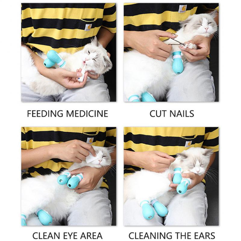 Adjustable Cat Foot Claw Cover Anti-Scratch Prickly Nail Glove Cat Boots For Cats Only - view 7