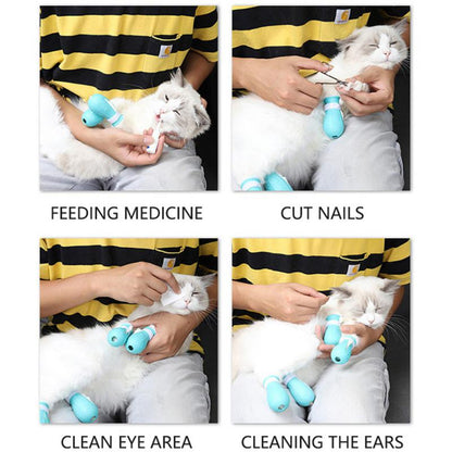 Adjustable Cat Foot Claw Cover Anti-Scratch Prickly Nail Glove Cat Boots For Cats Only - view 7