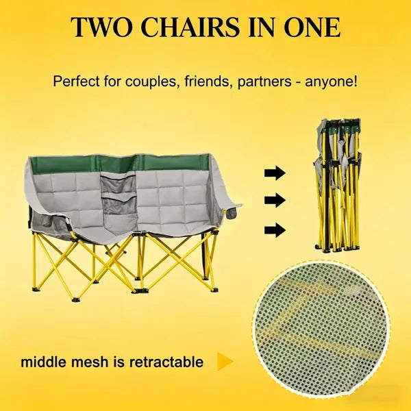Double Folding Chair - view 2