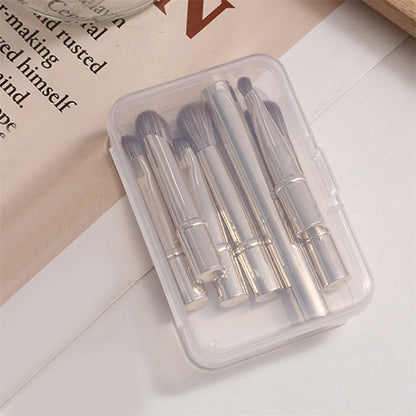 6Pcs Mini Travel Makeup Brushes Set With Box Portable Cosmetic Powder Foundation Blush Blending Concealer Make Up - view 8