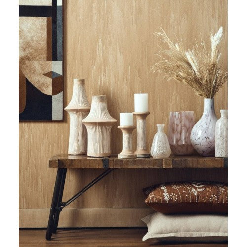 Brown EcoMix Pillar Tall Candle Holder Sustainable Candle Stand For Elegant Lighting - view 4