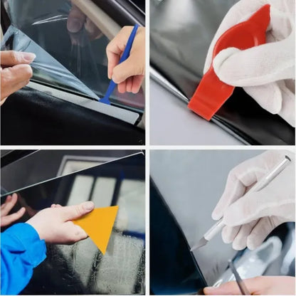 Pro Applicator Tool Kit Window Tint Film Car Wrapping Tools Includes Felt Squeegees, Plastic Scraper - view 2