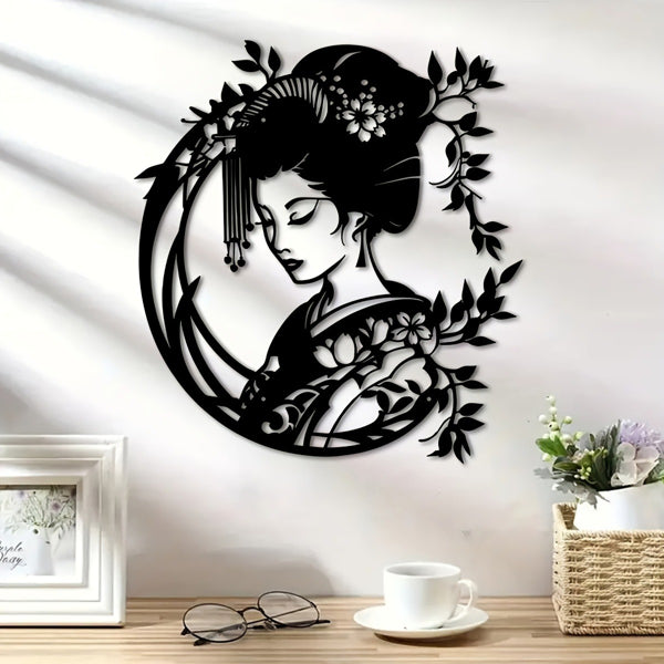 Vintage Japanese Zen Garden Iron Wall Art For Porch Yard Patio Living Room Bedroom Office Decor - view 2