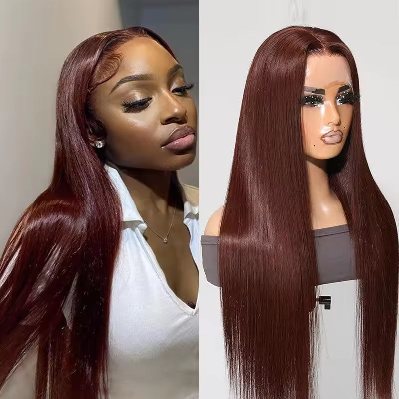 13x4 HD Lace Front Wig, Human Hair, Natural Brazilian Brown Wig, Women's Unprocessed Virgin Hair Wig - view 5