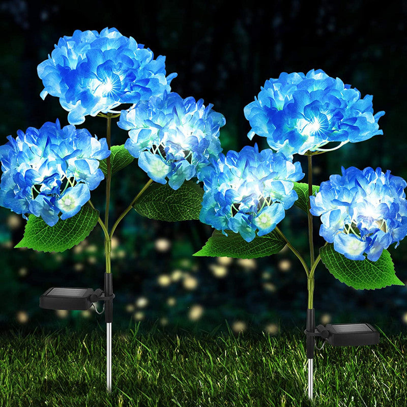 Solar Hydrangea Lights Floor Outlet Outdoor Garden Decorative Lights