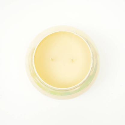 Scented Wax Candle Jar With Lid- Pastel Yellow - view 7