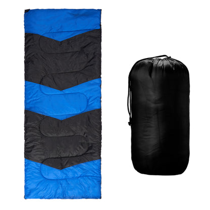 Lightweight Sleeping Bag For Backpacking, Hiking, Waterproof Compact Envelope Sleeping Bag For Cold & Warm Weather, Blue