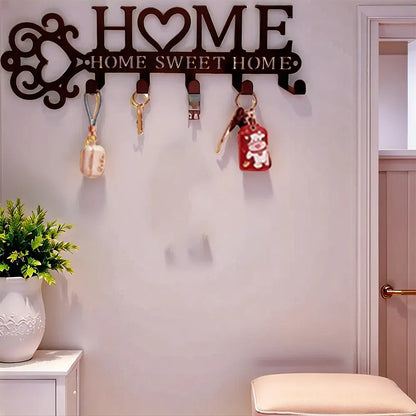 Super Sturdy Wall Hook Rack Entryway Kitchen Storage Organizer Modern Style - view 8