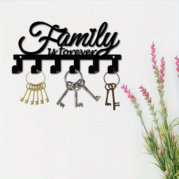 Modern Wall Mounted Key Holder with Shelf Entryway Organizer for Home Decor and Storage - view 6