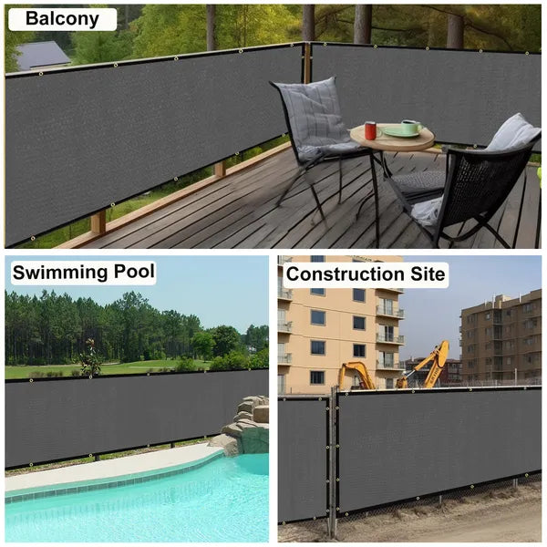 4' X50' Dark Grey HDPE Fence - view 5