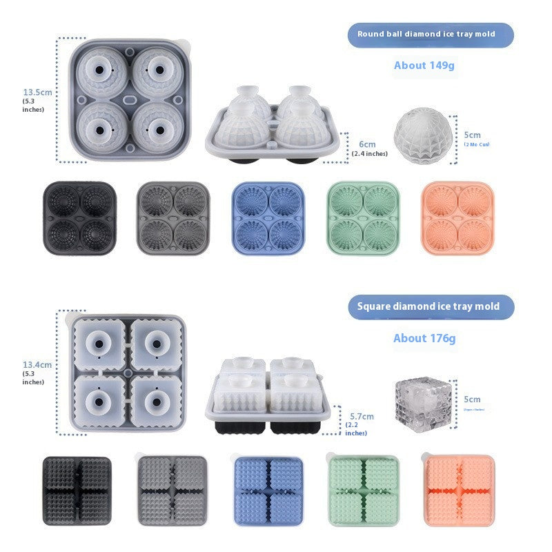Silicone Ice Tray Whiskey Ice Cube Mold - view 4