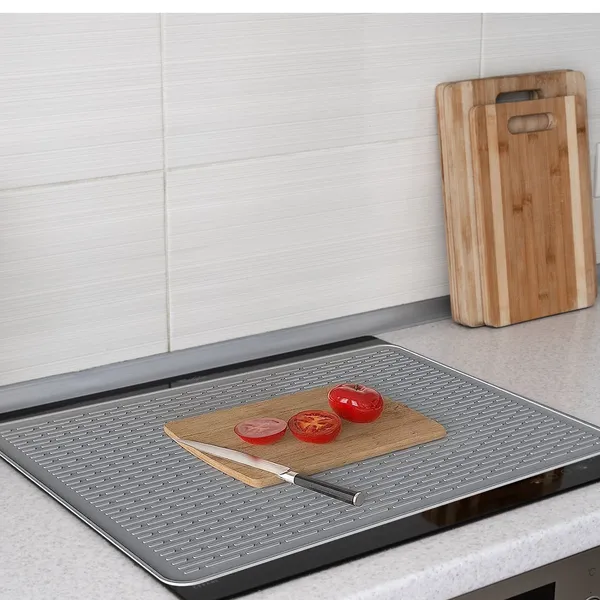 27.95x19.69in Electric Stove Cover Silicone Stove Mat Glass Stove Top