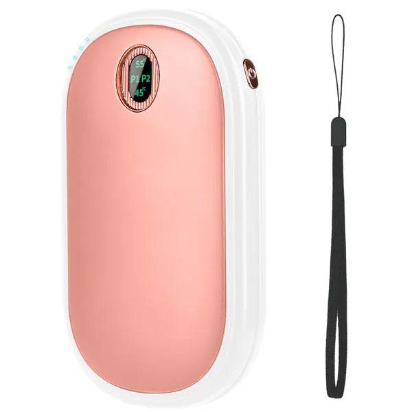 Rechargeable Hand Warmer Electric Hand Heater Portable Reusable Pocket Warmer Power Bank With Digital Display 2 Levels - view 4