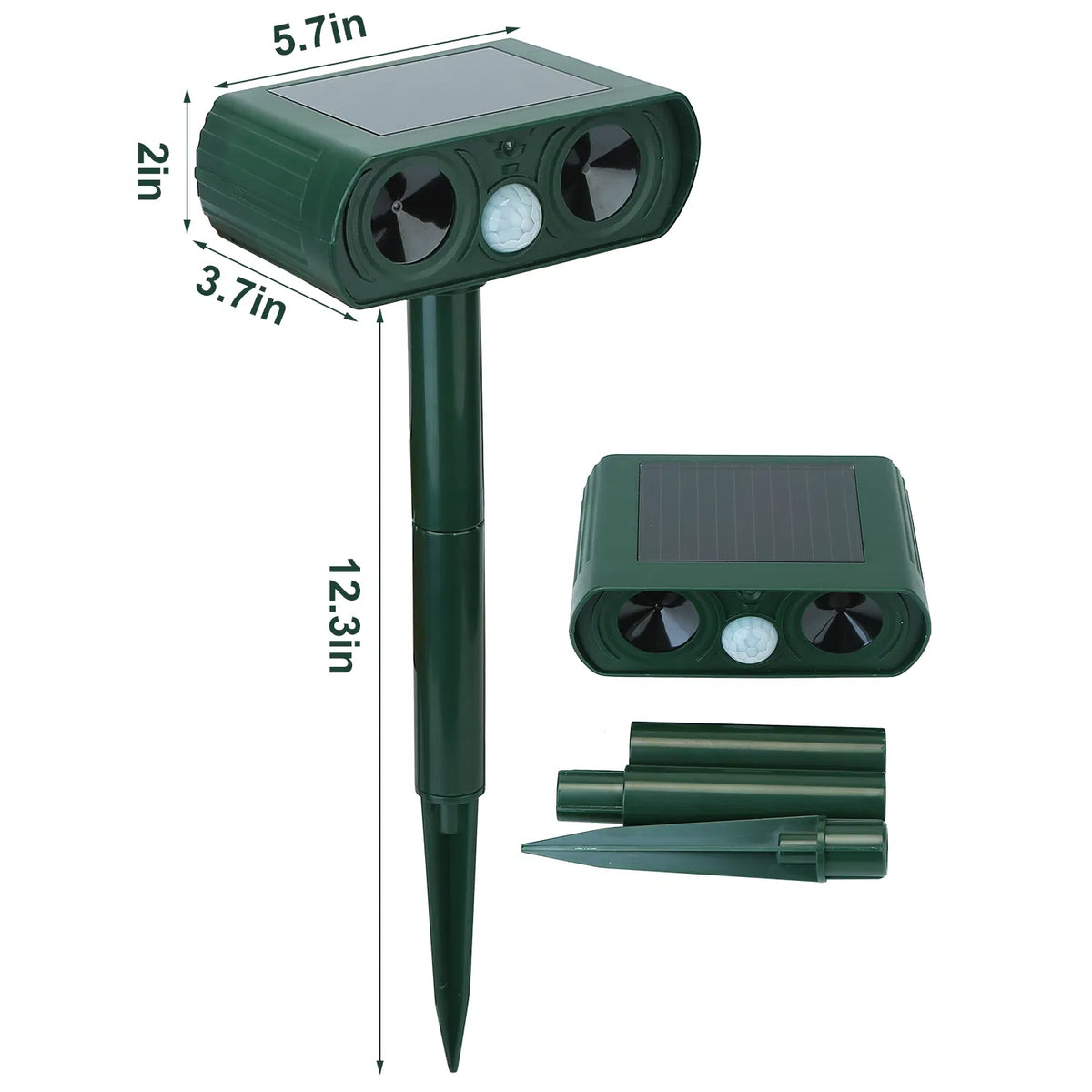 Ultrasonic Animal Repeller Solar Powered Motion Sensor Repellent IPX4 Waterproof Outdoor For Farm Garden Yard Repelling - view 7