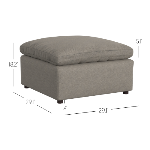 York Modular Ottoman - view 4