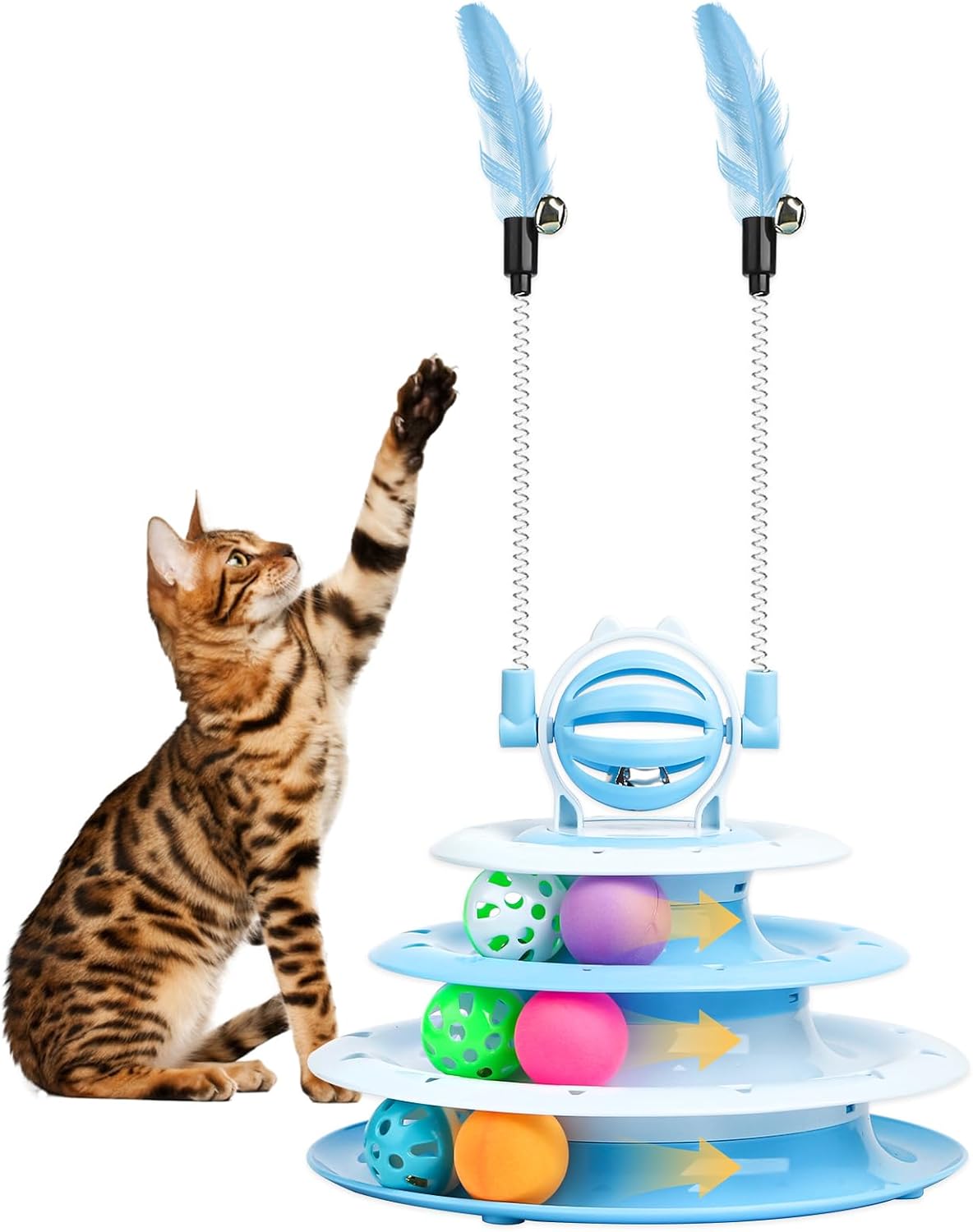 Cat Toys For Indoor Cats Kitten Toys Interactive Cat Toy Cat Puzzle Toy Cat Ball Toy - view 2