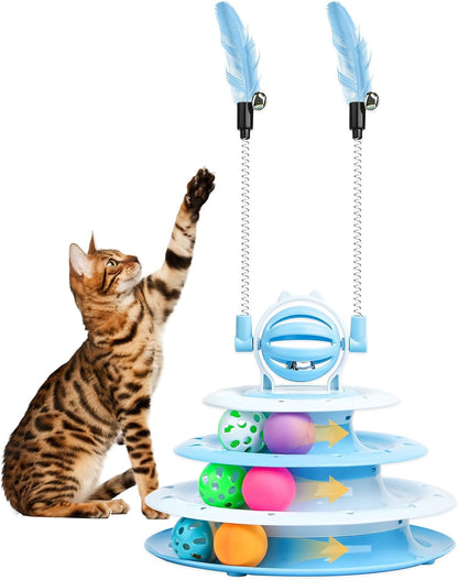 Cat Toys For Indoor Cats Kitten Toys Interactive Cat Toy Cat Puzzle Toy Cat Ball Toy - view 2