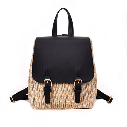 Straw Backpack Female Travel Backpack - view 8