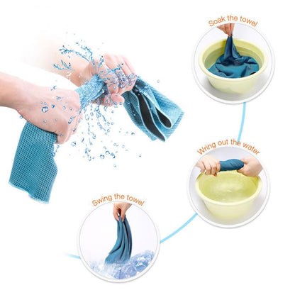 Sports Cooling Towels Cooling Towels, Cool Towel, Soft Breathable Chilly Towel, Microfiber Ice Cold Towel For Yoga - view 4