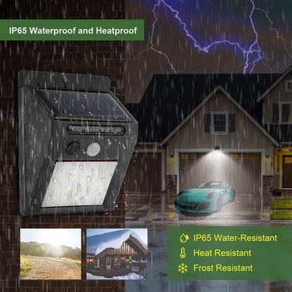 Solar Light 20 LEDs Outdoor PIR Motion Sensor Lights IP65 Waterproof 120 Degree Sensing Wide Angle Lighting - view 2