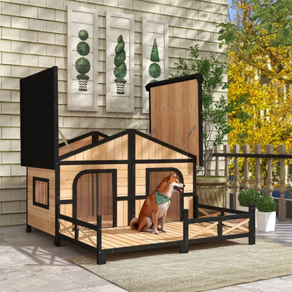 Dog House- Natural Wood - view 4