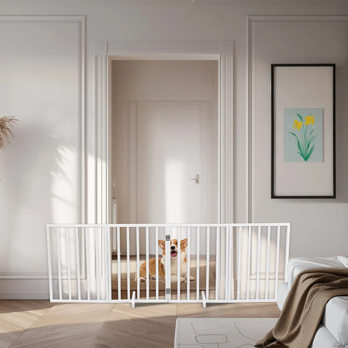 The Wooden Dog Fence White - view 4