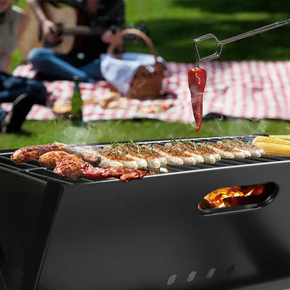 Foldable BBQ Grill Portable BBQ Barbecue Grill Camping Garden Outdoor Travel For Camping Picnic RV Travel Backyard - view 4
