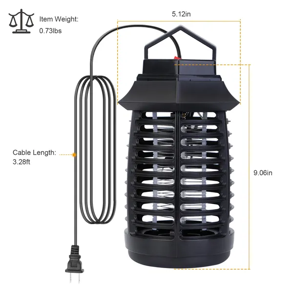 Bug Zapper Electric UV Mosquito Killer Lamp Insect Killer Light Pest Fly Trap Catcher - view 2
