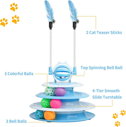 Cat Toys For Indoor Cats Kitten Toys Interactive Cat Toy Cat Puzzle Toy Cat Ball Toy - view 6