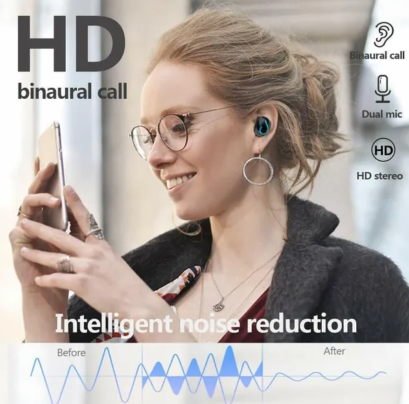 Bluetooth 5.1 Headset TWS Wireless Earphones Mini Earbuds Stereo Headphones IPX7 - view 5