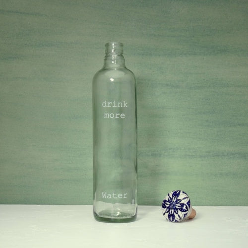 Drink More Glass Water Bottle With Ceramic Stopper - 750ML - view 3