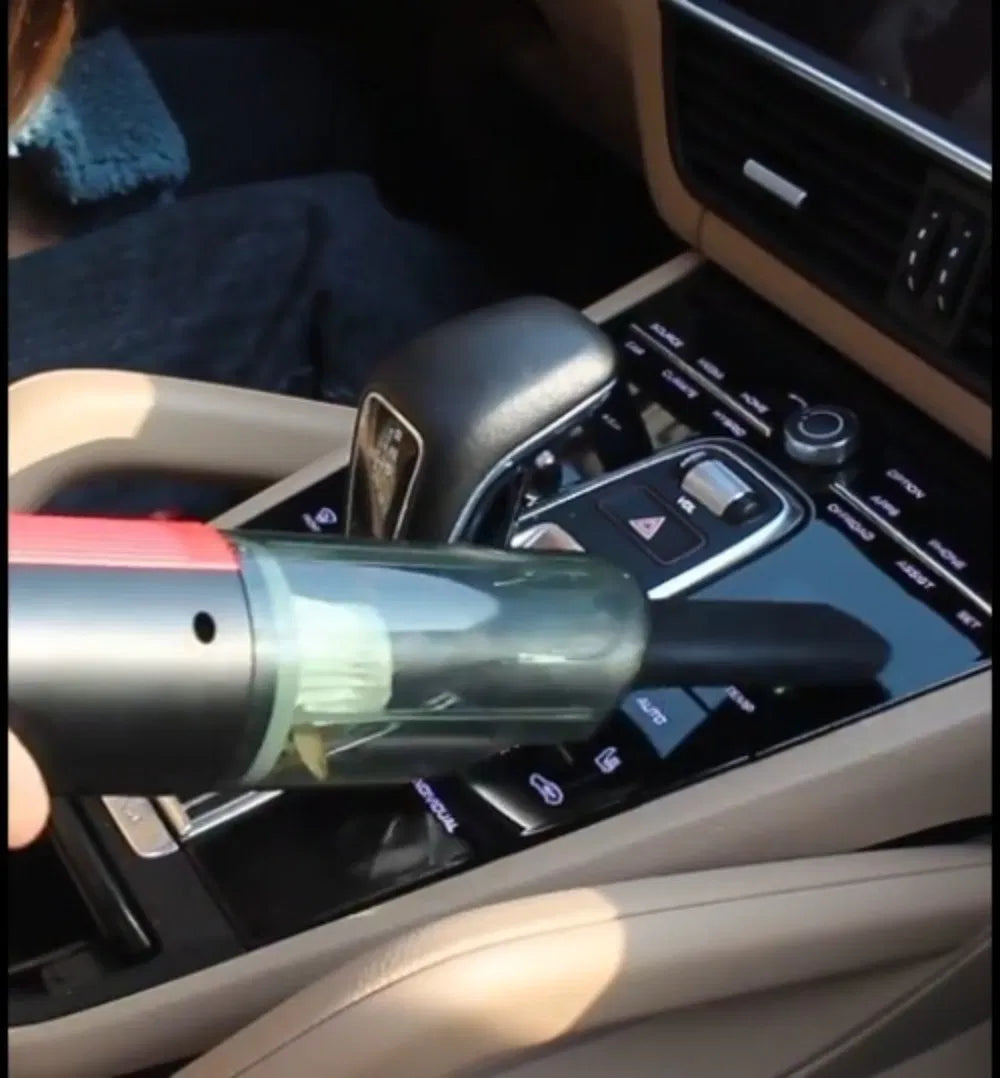 Wired Red Car vacuum cleaner car with strong suction handheld vacuum cleaner small mini rechargeable home vacuum cleaner - view 3