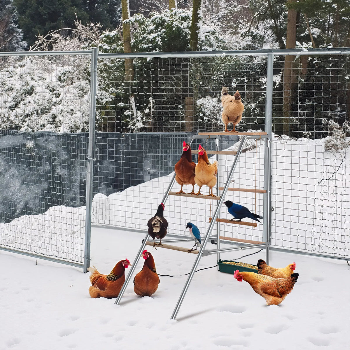 103 x 50 x 100cm Outdoor chicken perch - view 2