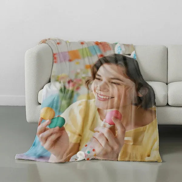 Custom Blankets Flannel With Photo Upload For Mother's Day - Must Upload The Image - view 8