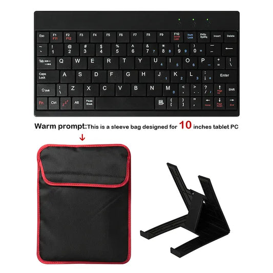 Tablet PC Sleeve Bag Case Stand For Tablet Under 10in With USB Mini Keyboard Two Layer Pockets - view 2