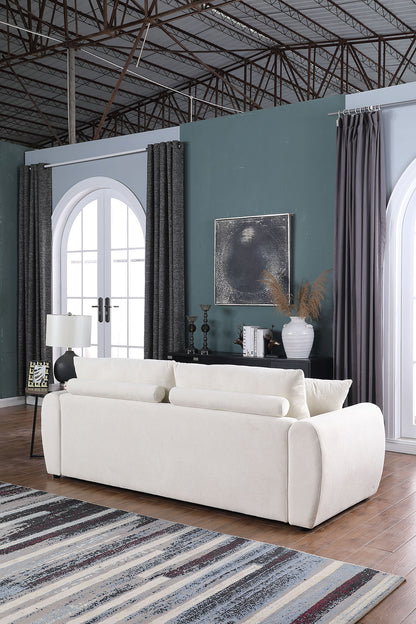 Modern Minimalist Comfortable Compressed BEIGE Sofa - view 3
