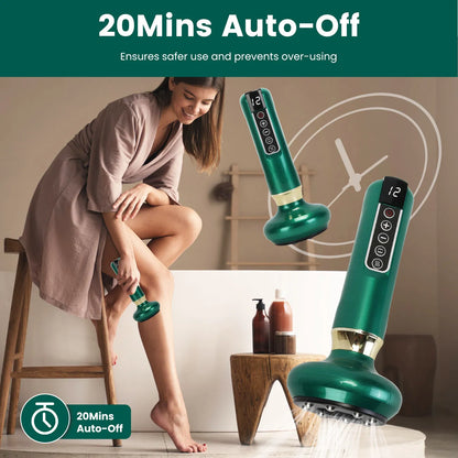 Anti Cellulite Massager Handheld Vacuum Suction Cupping Kit Beauty Tool With 12 Suction Mode 12 Heating 20Mins Auto-Off - view 6