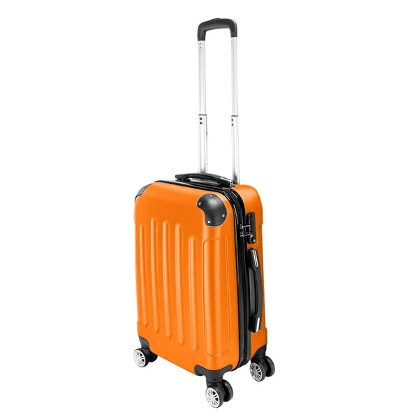 3-in-1 Portable ABS Trolley Case 20inch 24inch 28inch Orange - view 10