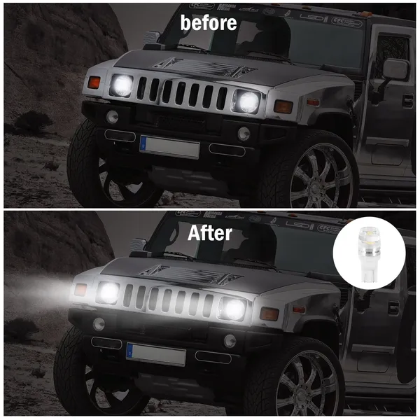 20Pcs LED Car Light Bulbs T10 2323SMD 6500K White Auto - view 4