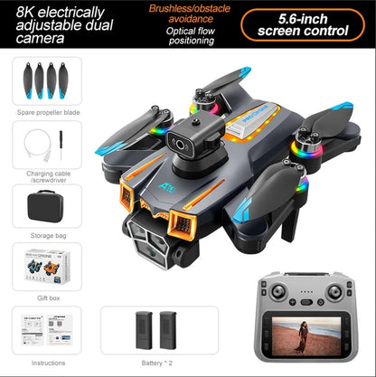 A19 Large Screen Drone: 4.3-inch + 5G Ultra HD Image Transmission, Say Goodbye To Freezing! Brushless Motor +