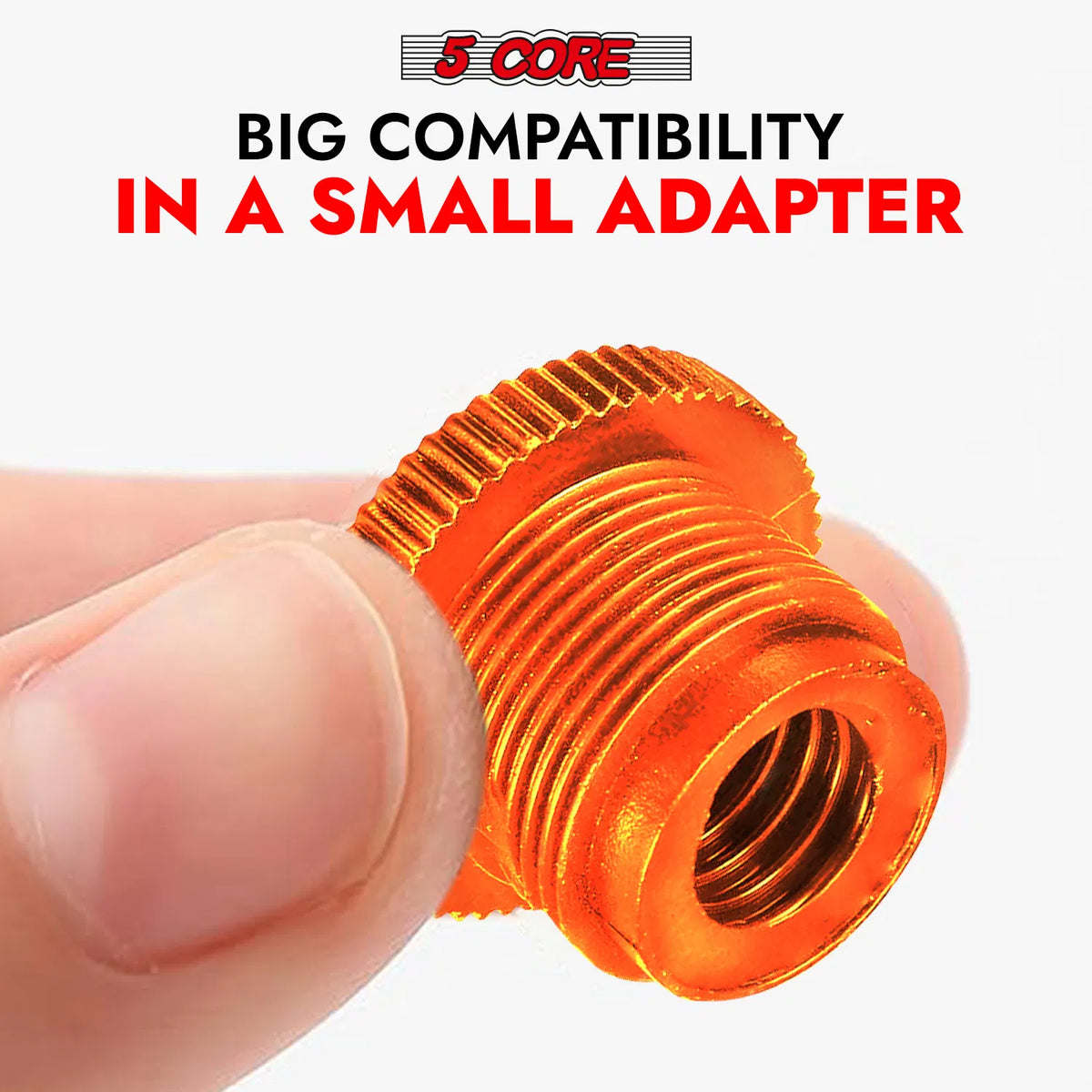 5 Core Microphone Stand Adapter Pack 5/8 M to 3/8 F, 3/8 M to 5/8 F, ¼ - view 9