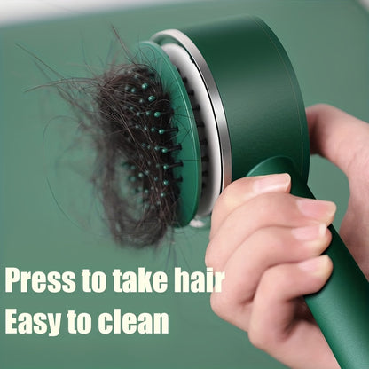 One-key Self-cleaning Hair Brush For Women Curly Hair Brush Anti-Static Airbag Massage Comb Airbag Massage Scalp Comb - view 10