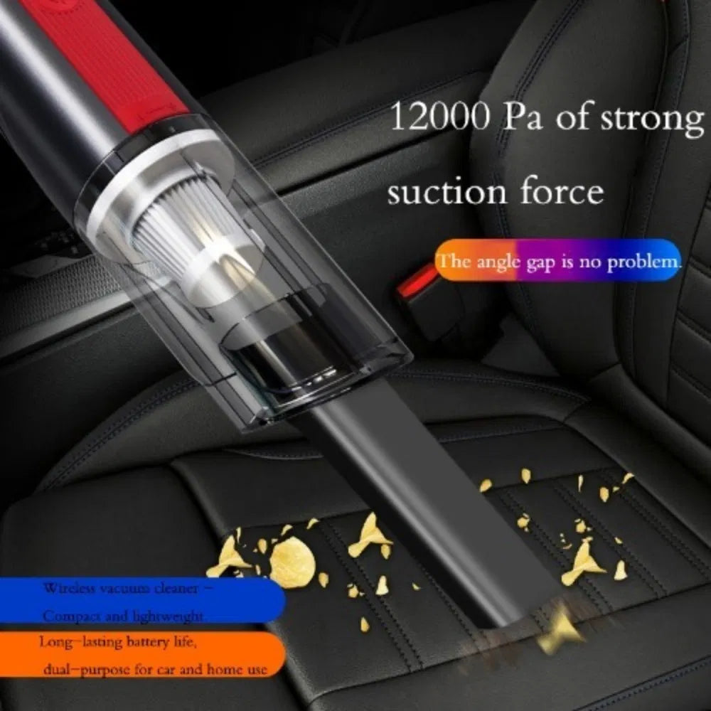 Wired Red Car vacuum cleaner car with strong suction handheld vacuum cleaner small mini rechargeable home vacuum cleaner - view 2