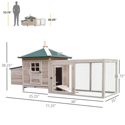 Wooden Chicken Coop - view 3