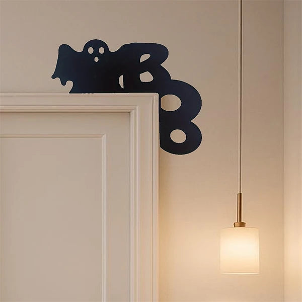 Spooky Ghost Door Hanger Halloween Door Decor Wall Art Home Decor For Bedroom Living Room - view 3
