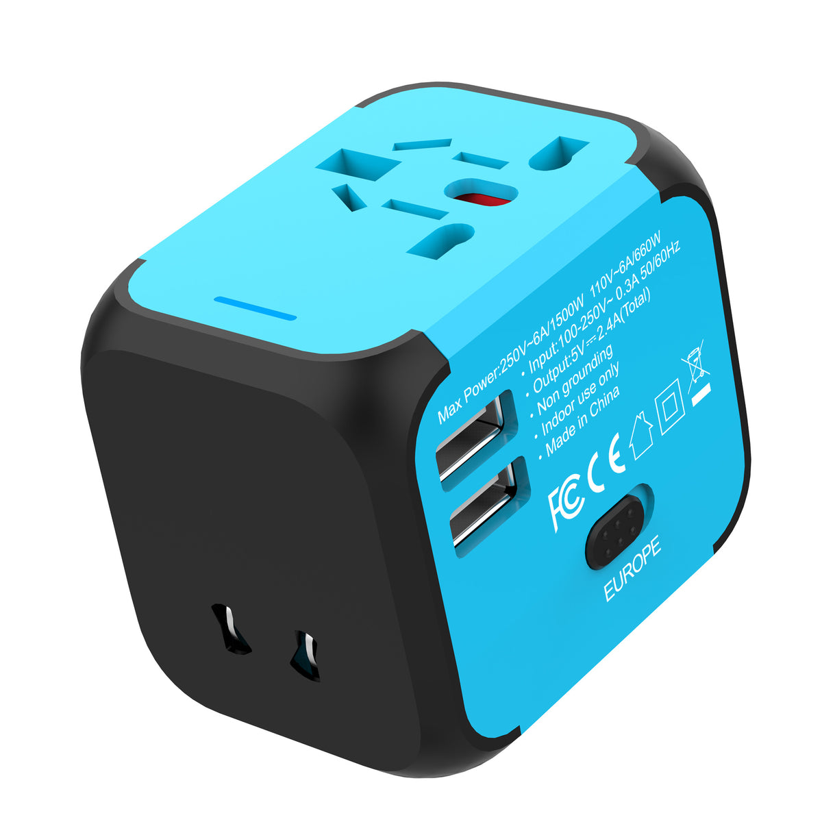 Travel Abroad Adapter German Standard European Standard British Standard - view 9