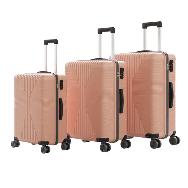 Non-TSA Customs Lock 3-in-1 PP Trolley Case, 20in, 24in, 28in PP Rose Gold - view 4