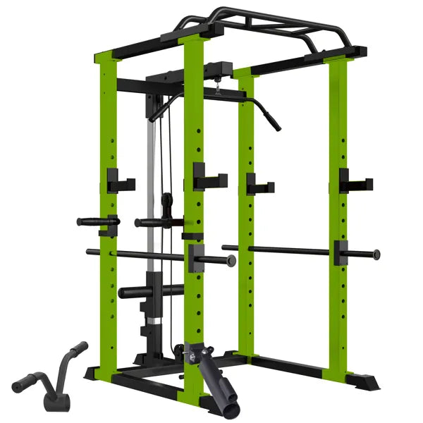 Home Gym sets Multi-functional Power Cage,Home Adjustable Pullup Squat Rack 1000Lbs Capacity Comprehensive Fitness